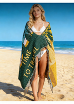 2 in 1 Beach Towel & Beach Tote - Time to Travel